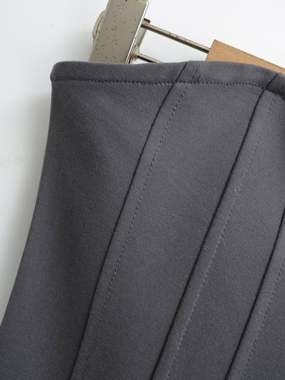 Gray – Strapless Bodycon Sexy Dress