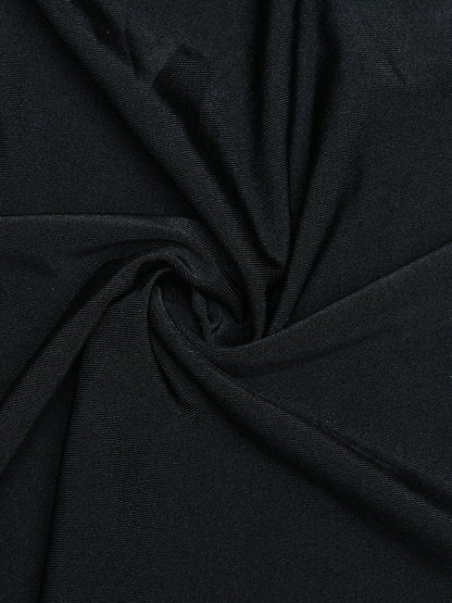 V Neck Bell Sleeve Dress Elegant Fishtail Dress