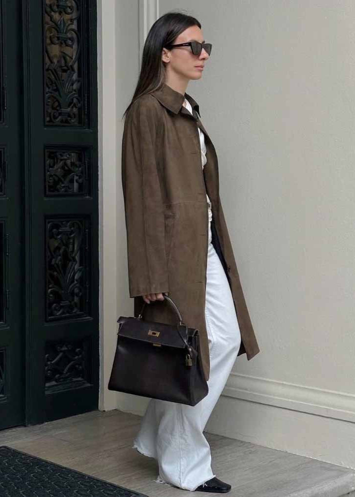 Sloane - Suede Trench Coat