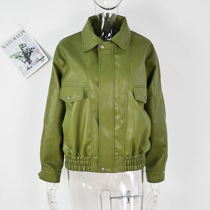 Evie Oversize Leather Jacket