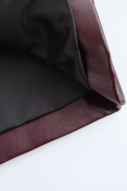 Dana Faux Leather Cropped Jacket