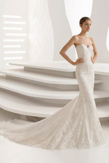 Strapless Mermaid Simple Wedding Dress
