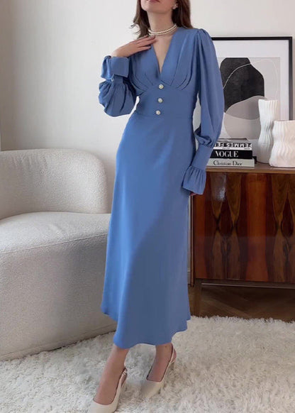 Sophia Buttoned Elegance Midi Dress