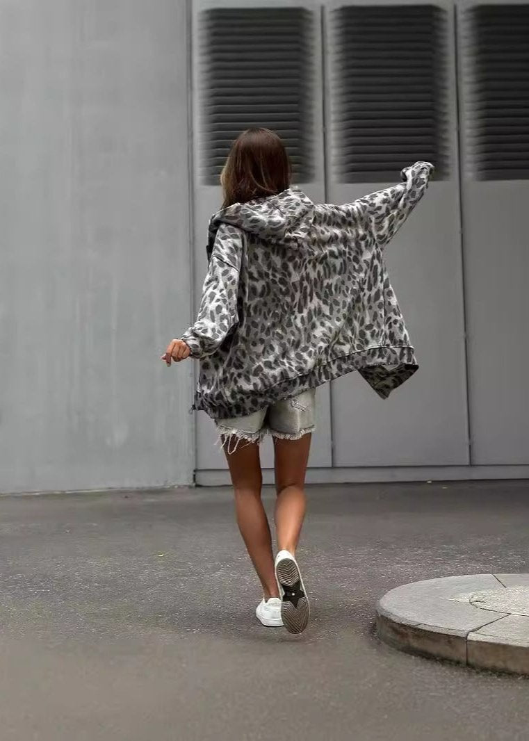 Wild Spirit Leopard Hoodie