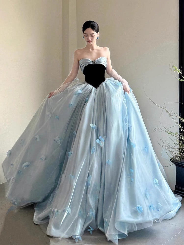 Strapless High School Graduation Gown Princess Style