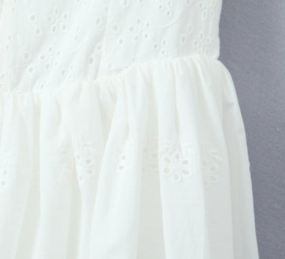 White – Slim Fit Waist-Cinching Sexy Dress