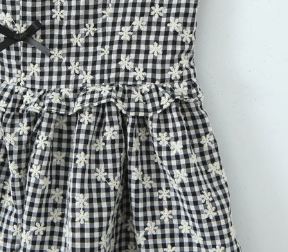 Plaid – Halter Backless A-Line Dress