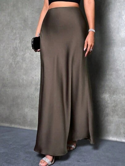 AmyVictoria | Satin High-Waist Skirt