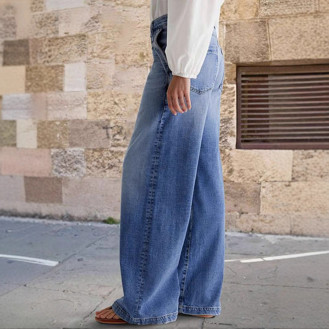 Elena | Casual Straight Leg Jeans