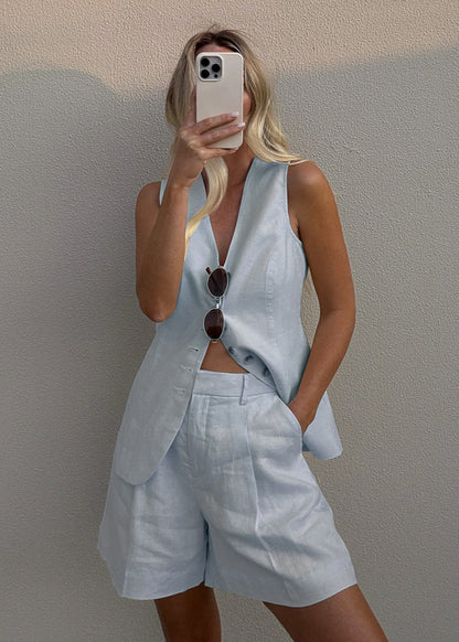 Arden – Tailored Vest and Shorts Set