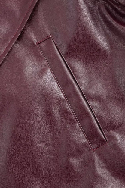 Dana Faux Leather Cropped Jacket