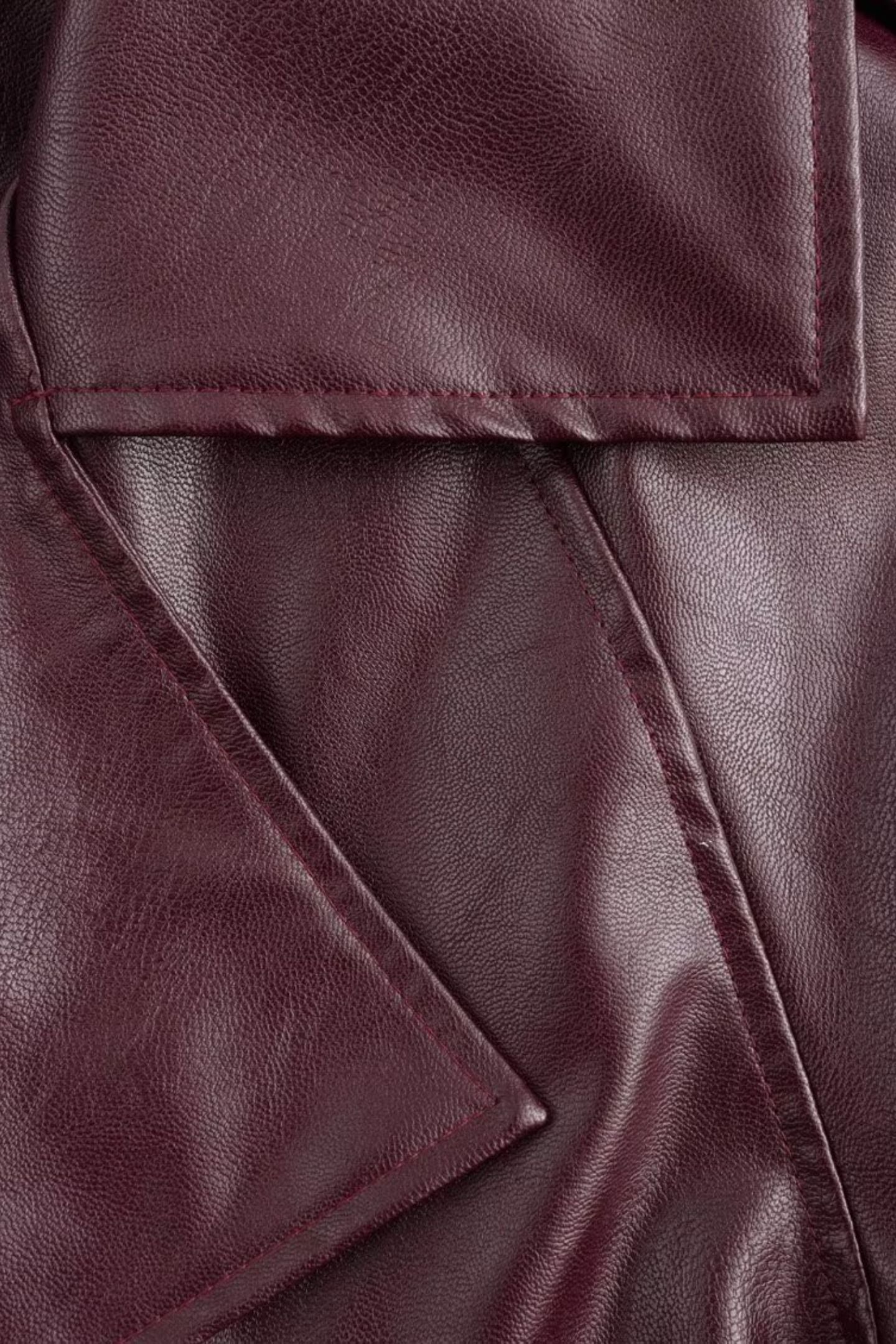 Dana Faux Leather Cropped Jacket