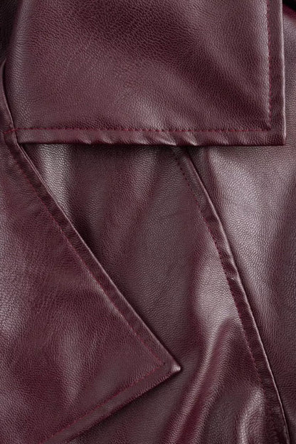 Dana Faux Leather Cropped Jacket