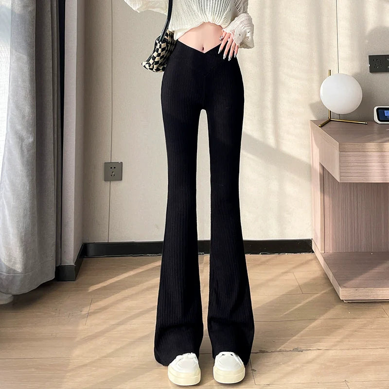 Makeda Knitted Flare Pants