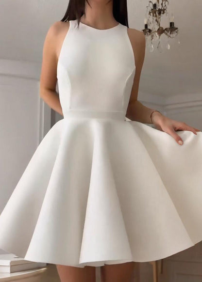 Celeste - Open Back Halter Mini Dress