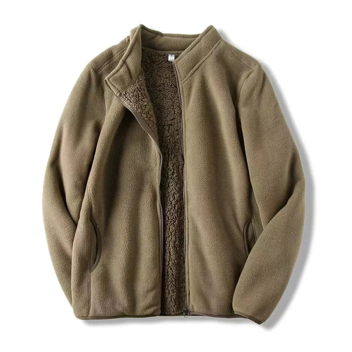 Zoee Plush Stand Collar Jacket