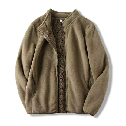Zoee Plush Stand Collar Jacket
