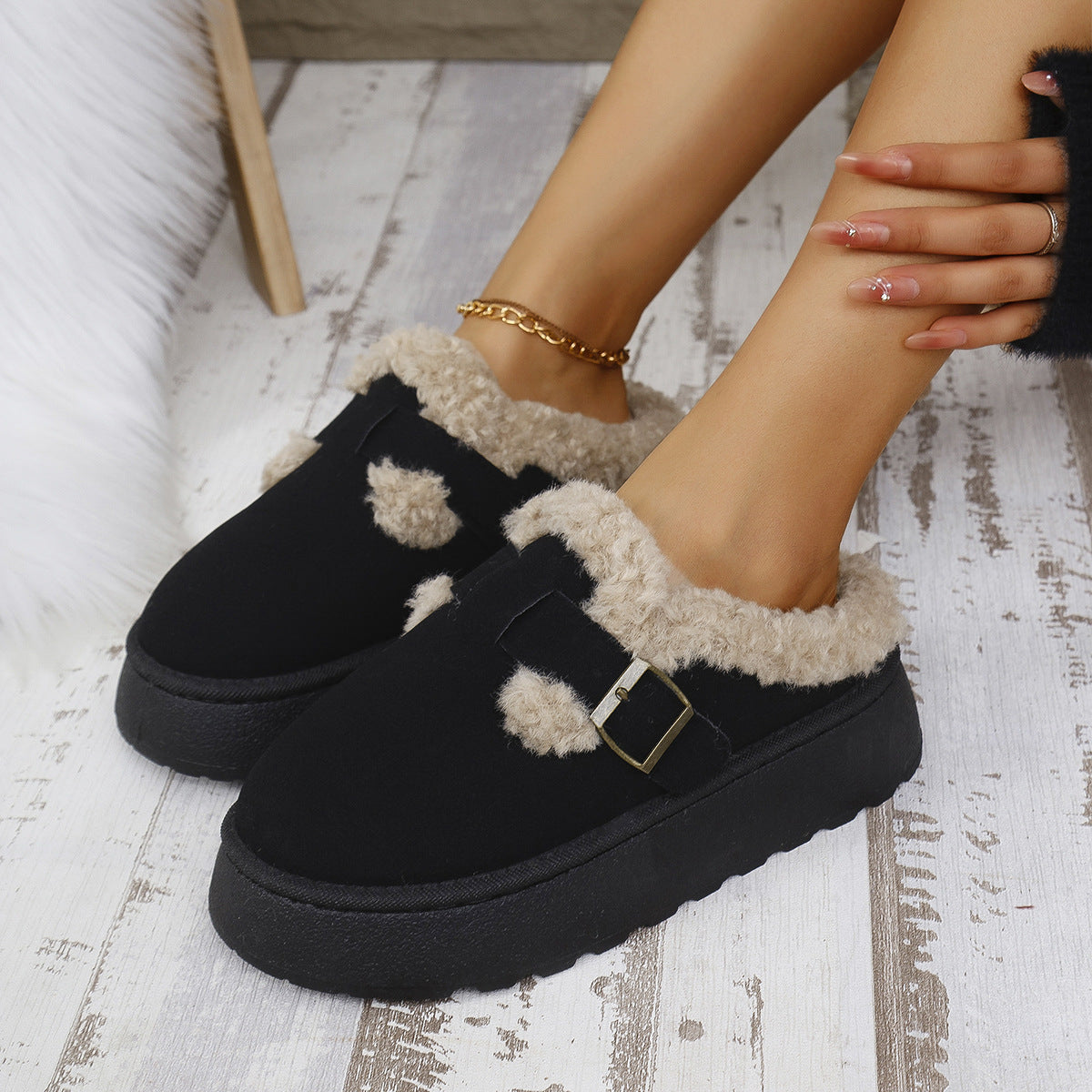 AmyVictoria™ - Comfy Platform Mini Boots Slippers