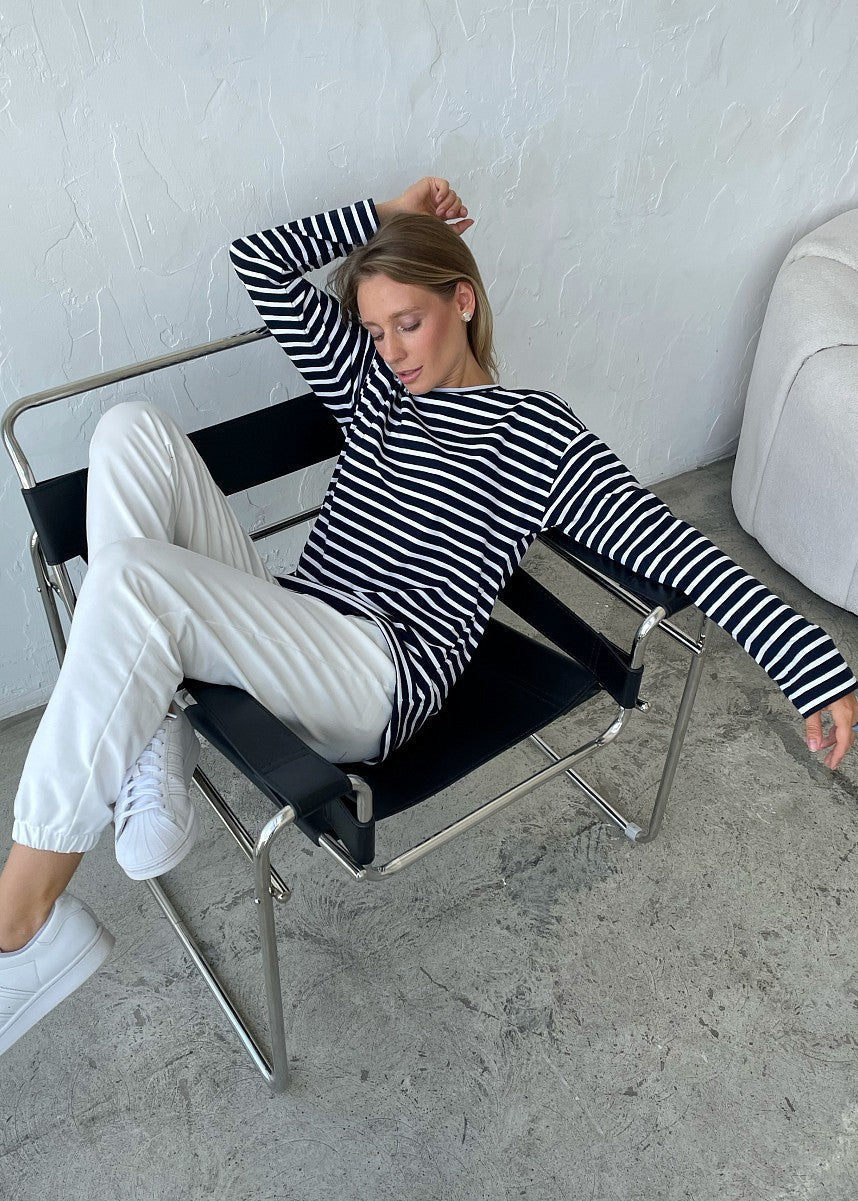 Harborline Stripe - Long Sleeve Breton Top