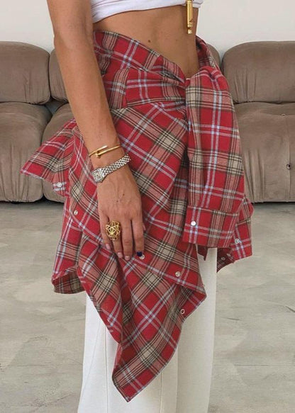 Plaid Casual Overshirt