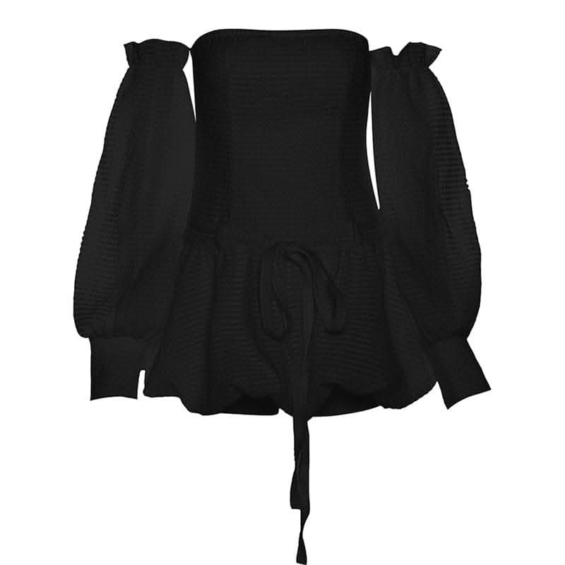 Backless self tie ruched textured gloves solid tube mini dress-final-sale