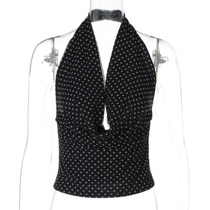 Tatum Polka Dot Halter Top