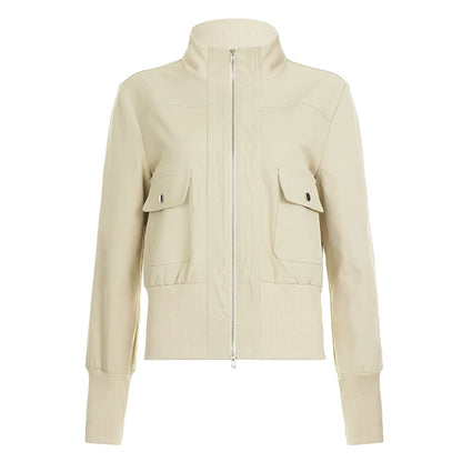 Miamor Ribbed Patchwork Utility Jacket