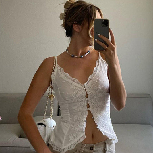 Josie Lace Trim Top