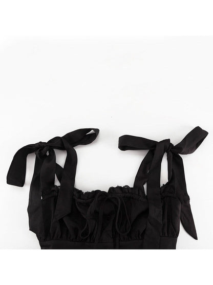 Lotus Leaf Corset Braces Dress