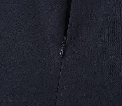 Black – Deep V-Neck Sexy Slim A-Line Dress