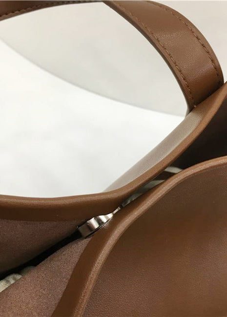 Aria - Minimalist Faux Leather Tote Bag