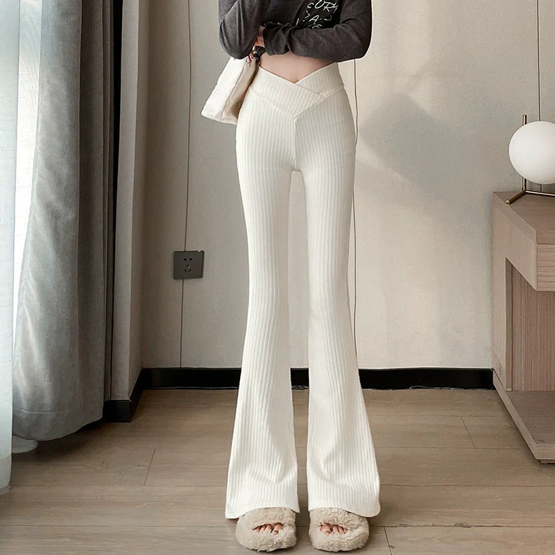 Makeda Knitted Flare Pants