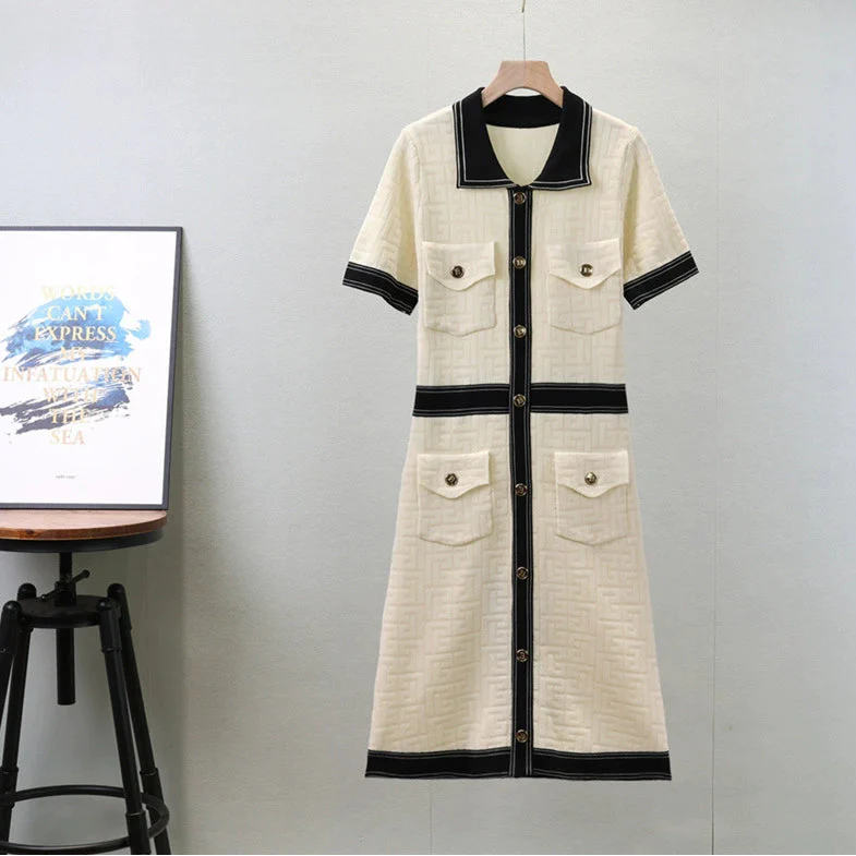 Apricot – Elegant Slim-Fit Socialite Dress