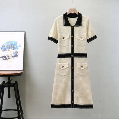 Apricot – Elegant Slim-Fit Socialite Dress