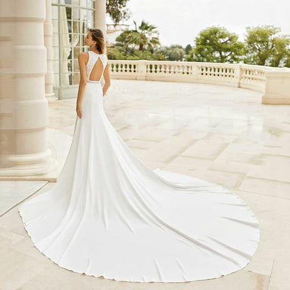 Vintage Lace Slim Wedding Dress
