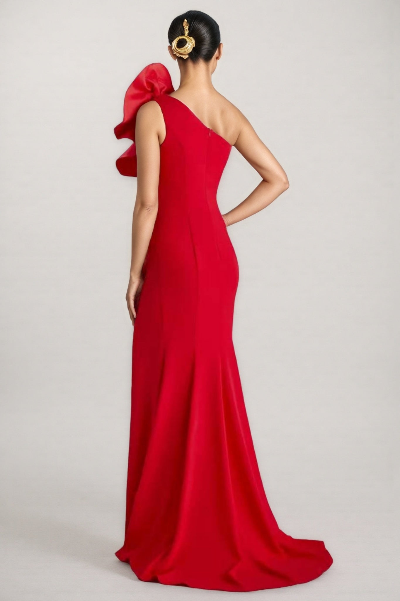 Jorah 3D Floral Ruffle Maxi Dress