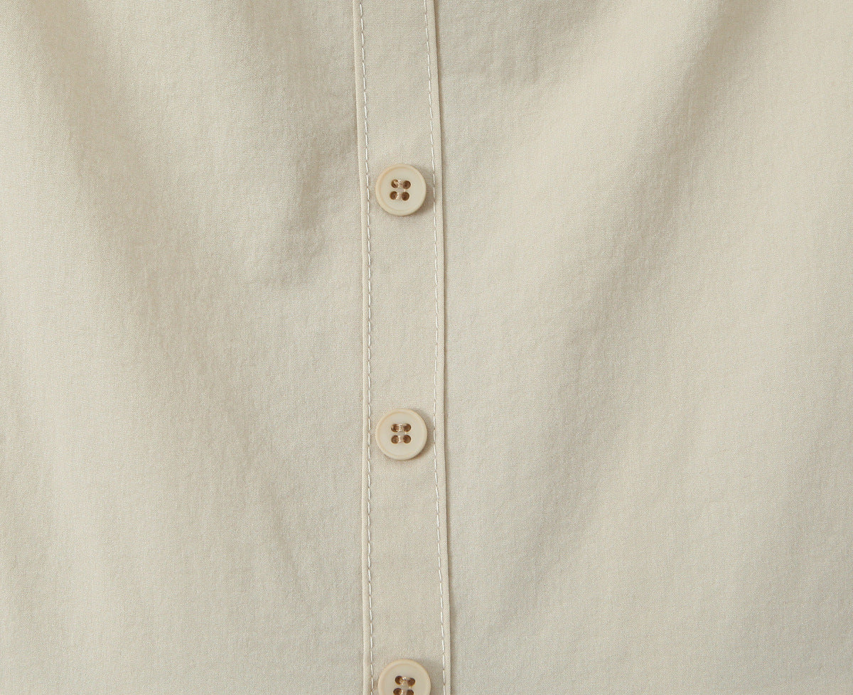 Beige – Strappy Waist-Cinched Slim Dress