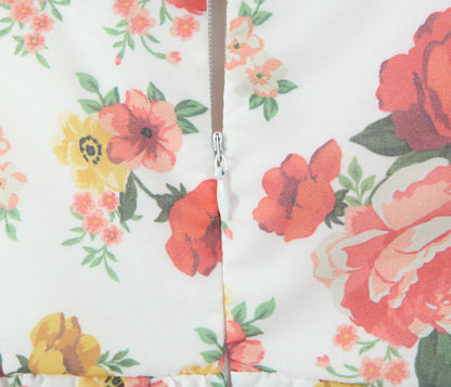 Floral – Backless Spaghetti Strap Dress