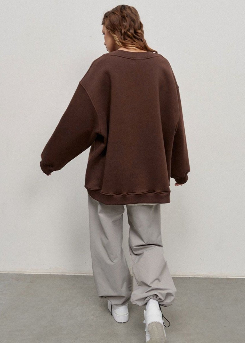 Oversized Navy Sweatshirt - Effortless Cool