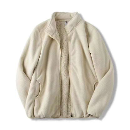 Zoee Plush Stand Collar Jacket