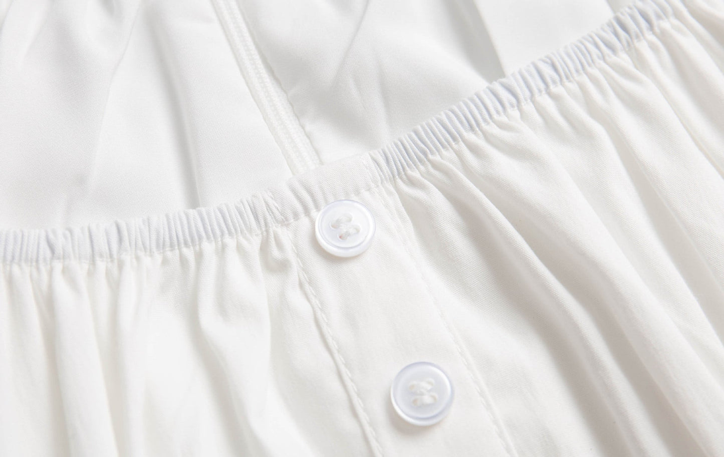 White - Vintage Slim-Fit Waist Dress