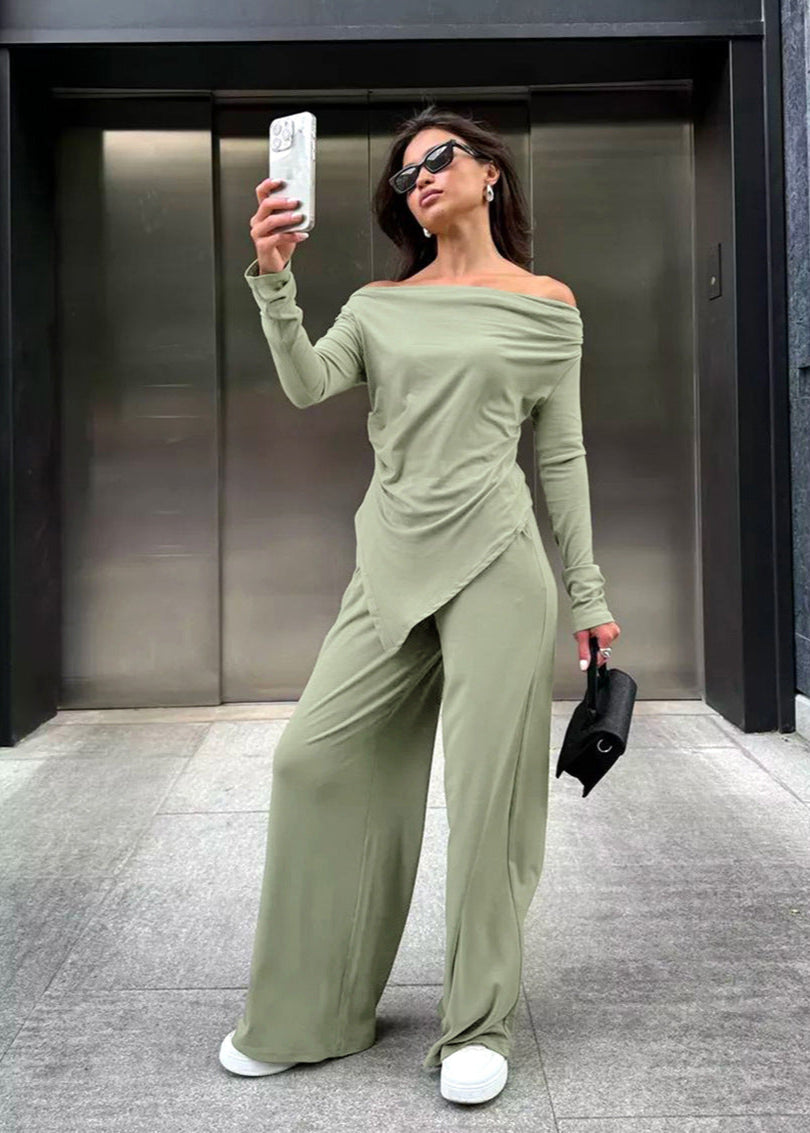 Sienna - Off-Shoulder Wide-Leg Set