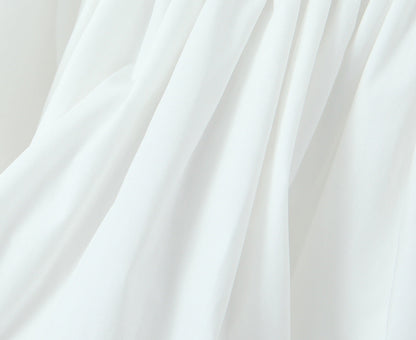 White - Slim Fit Spaghetti Strap Princess Dress