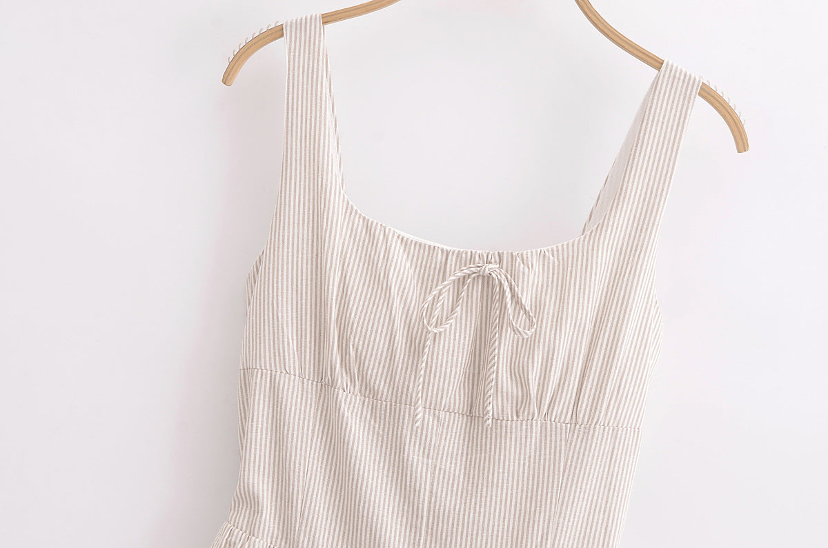 Off-White - Casual Vacation Tank Dress