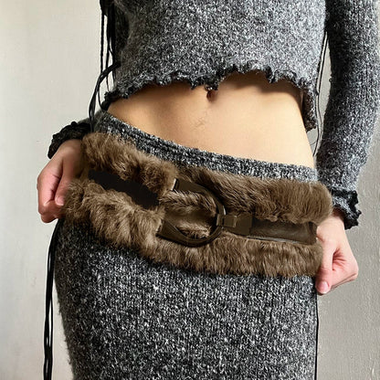 Kamora Furry Hook Belt