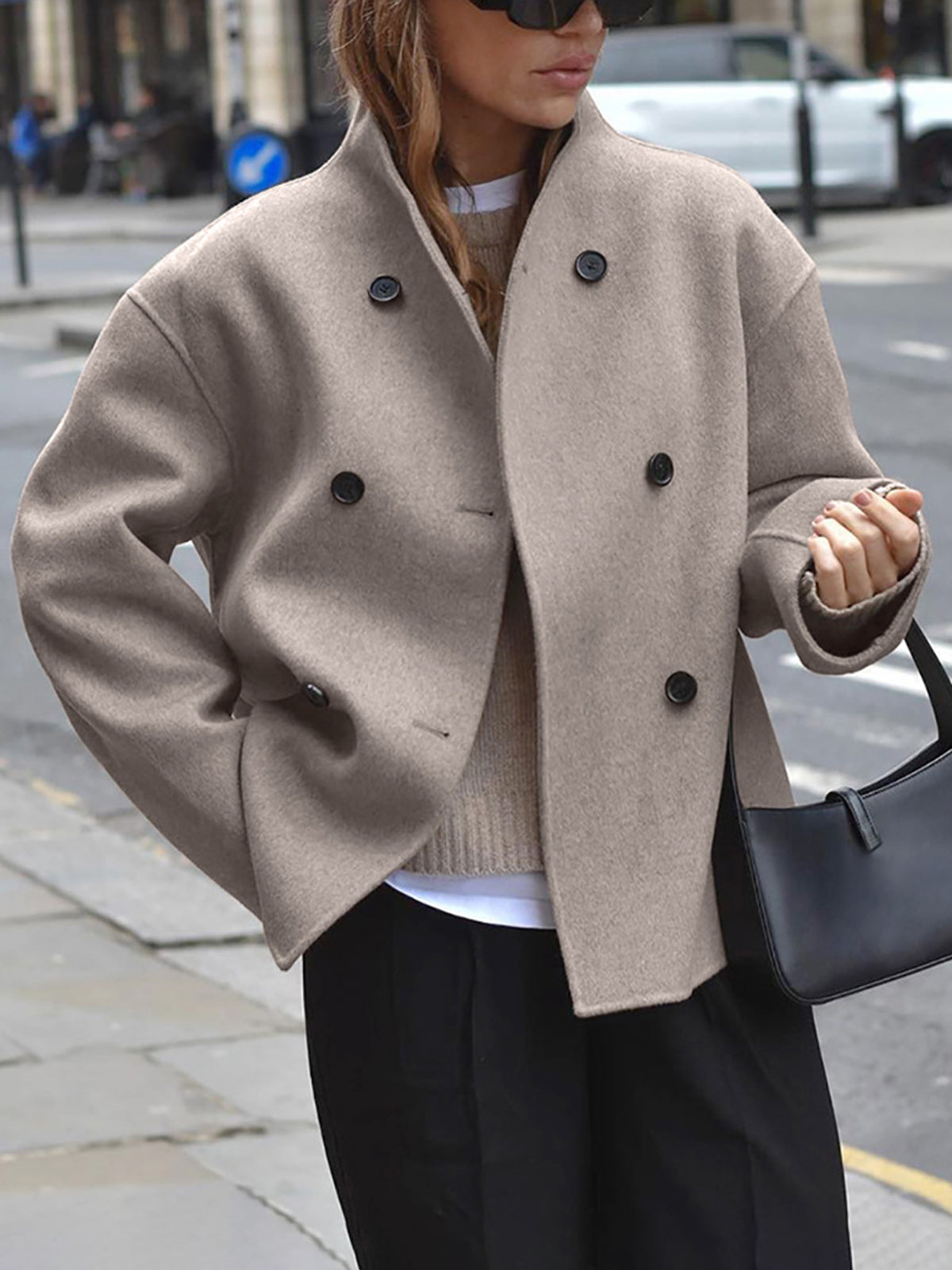 Bianca | Classic Chic Double-Breasted Coat for Women