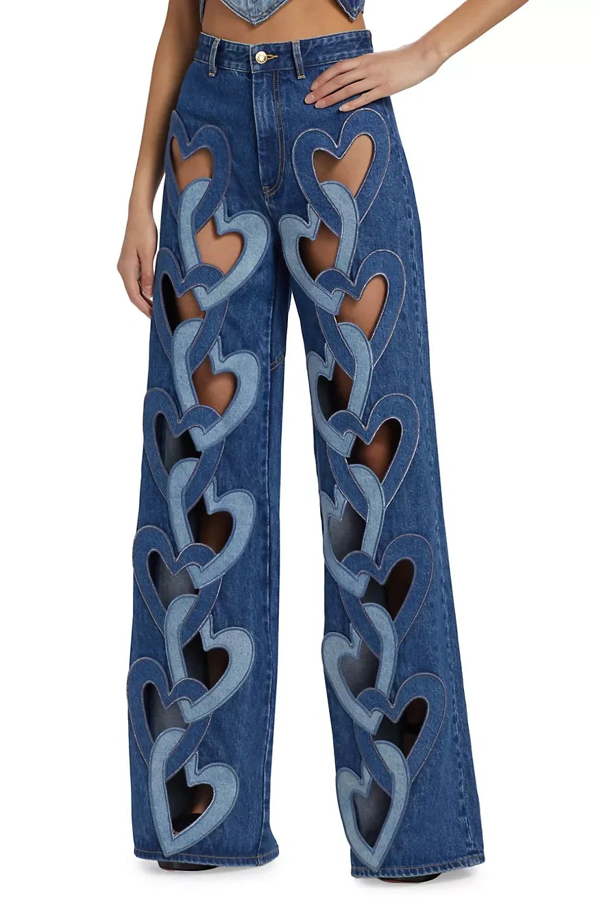 Odalys Heart Cutout Jeans