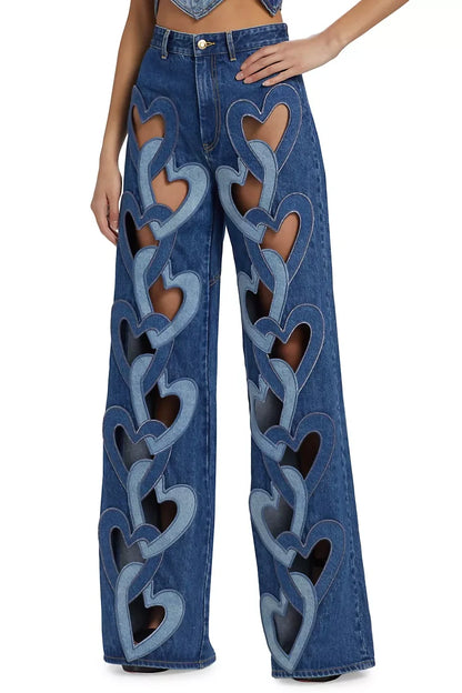 Odalys Heart Cutout Jeans
