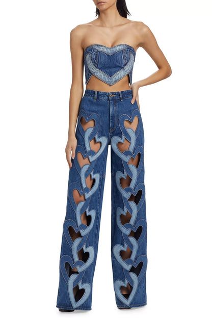 Odalys Heart Cutout Jeans