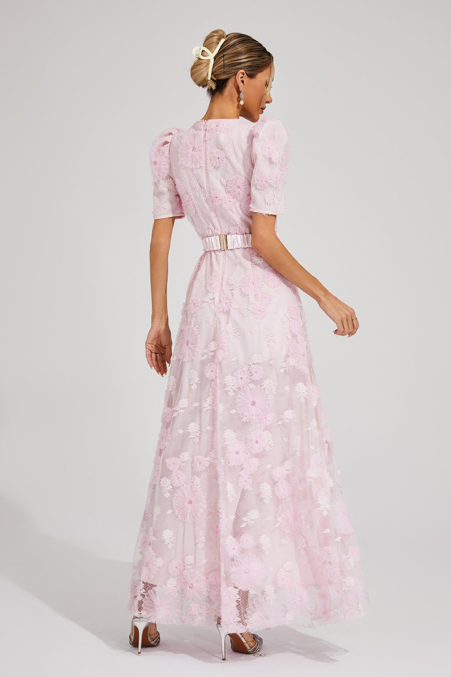 Oliver Pink Bow Maxi Dress